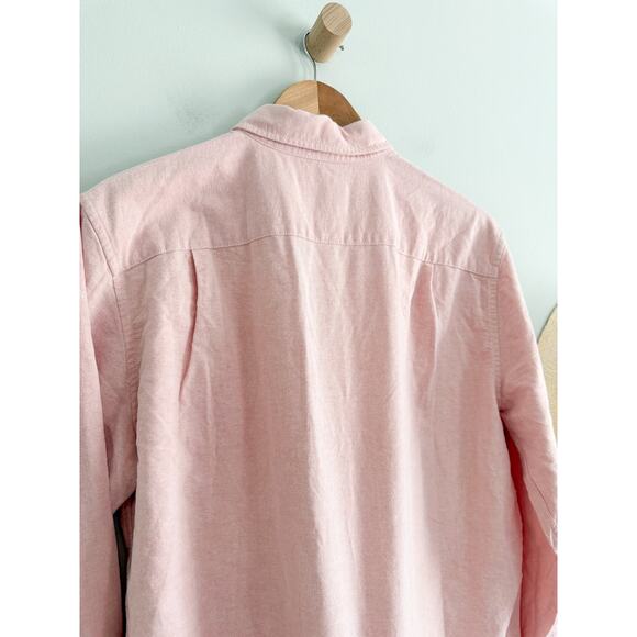 American Eagle | Classic Fit Oxford Button Down Shirt in  Coral Pink | Sz M - Picture 6 of 7